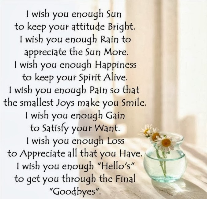 i wish you enough